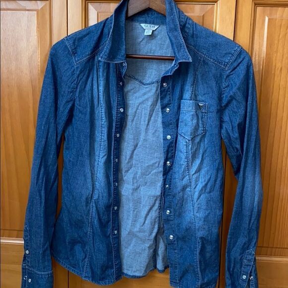 Guess Jean Button Up - Picture 1 of 5